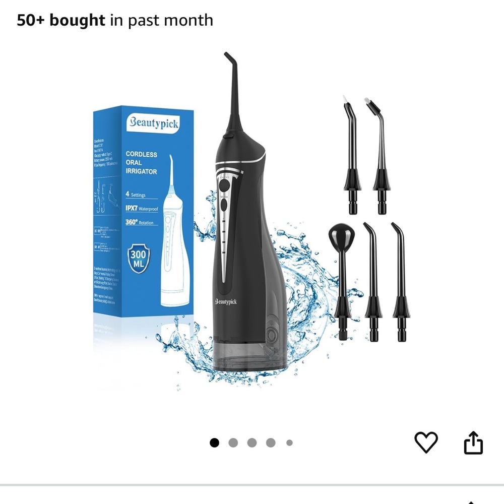 Beautypick Cordless Oral Irrigator - Black